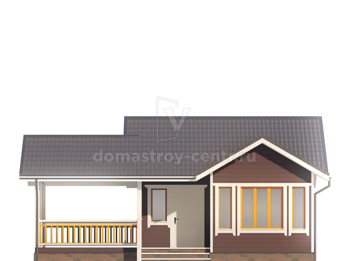 Проект бани БК064 — фасад 1