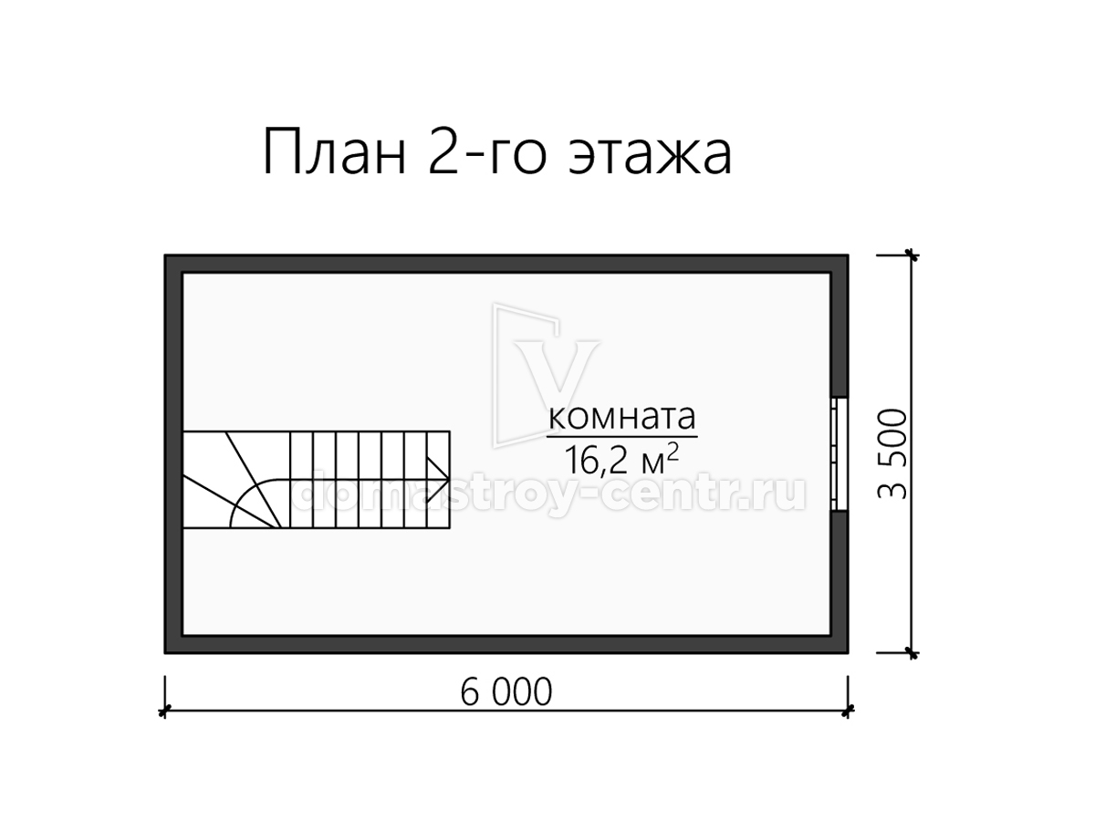 Проект бани БК066 — план 2