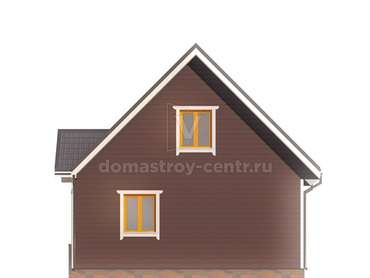 Проект бани БК066 — фасад 2