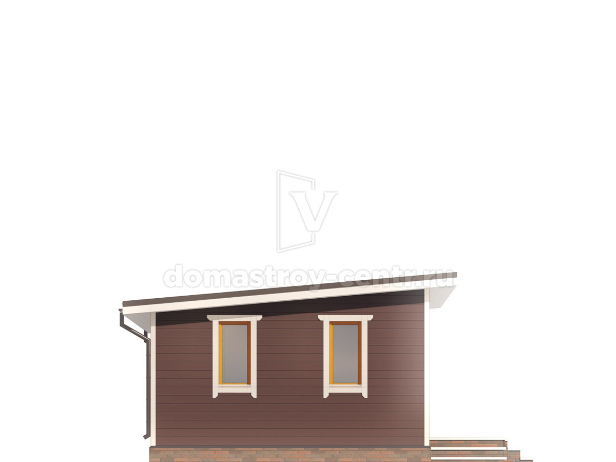 Проект бани БК067 — фасад 4