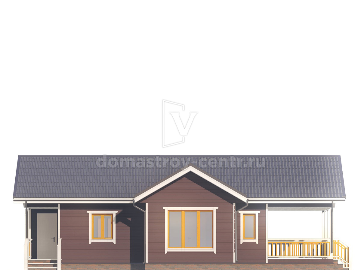 Проект бани БК068 — фасад 1