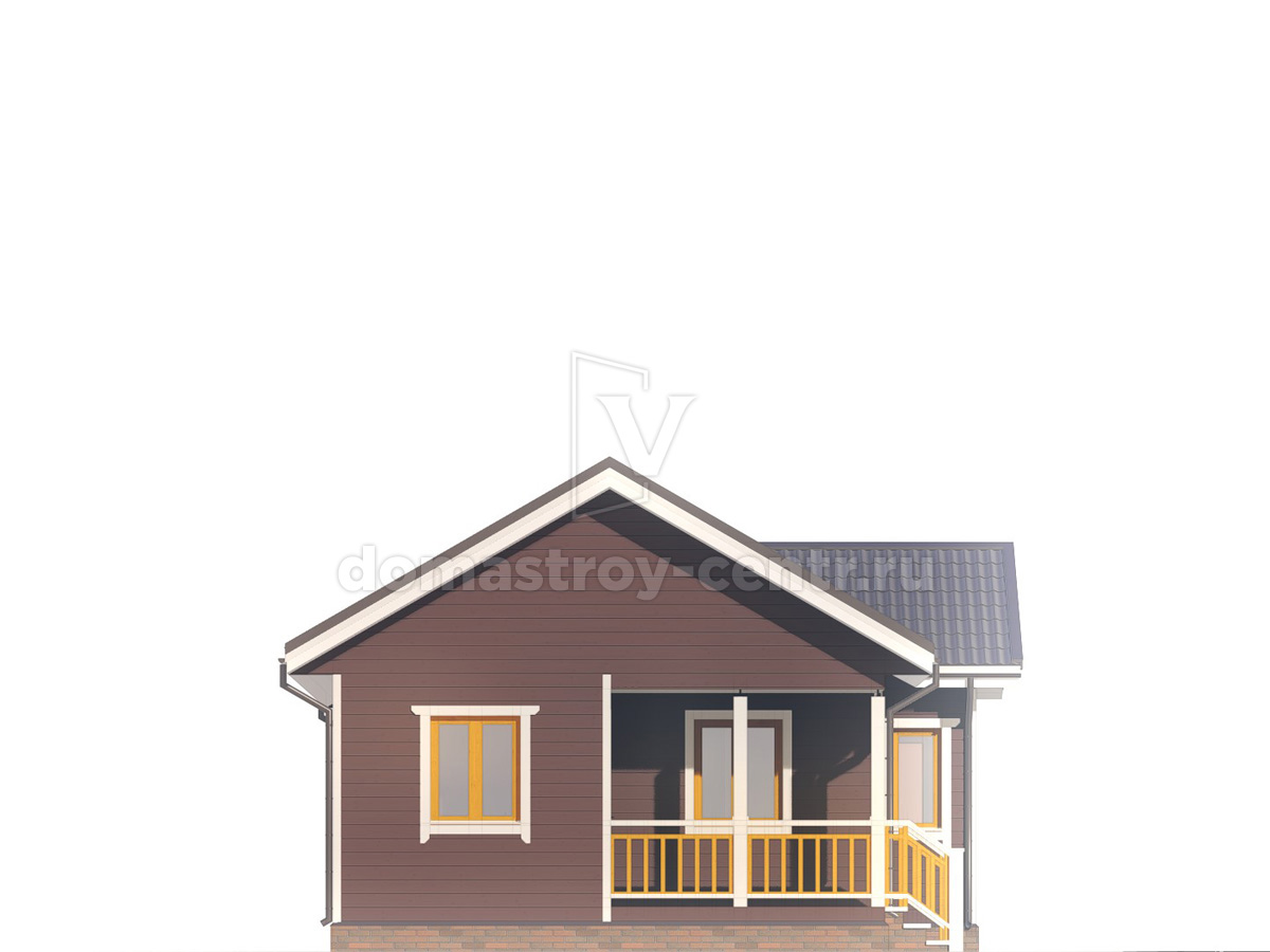 Проект бани БК068 — фасад 4