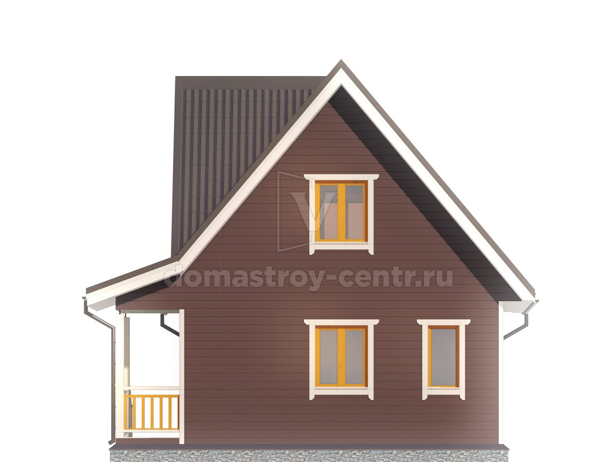 Проект дома ДК004 — фасад 2