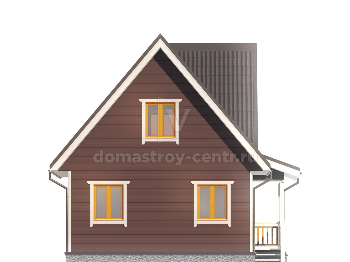 Проект дома ДК004 — фасад 4
