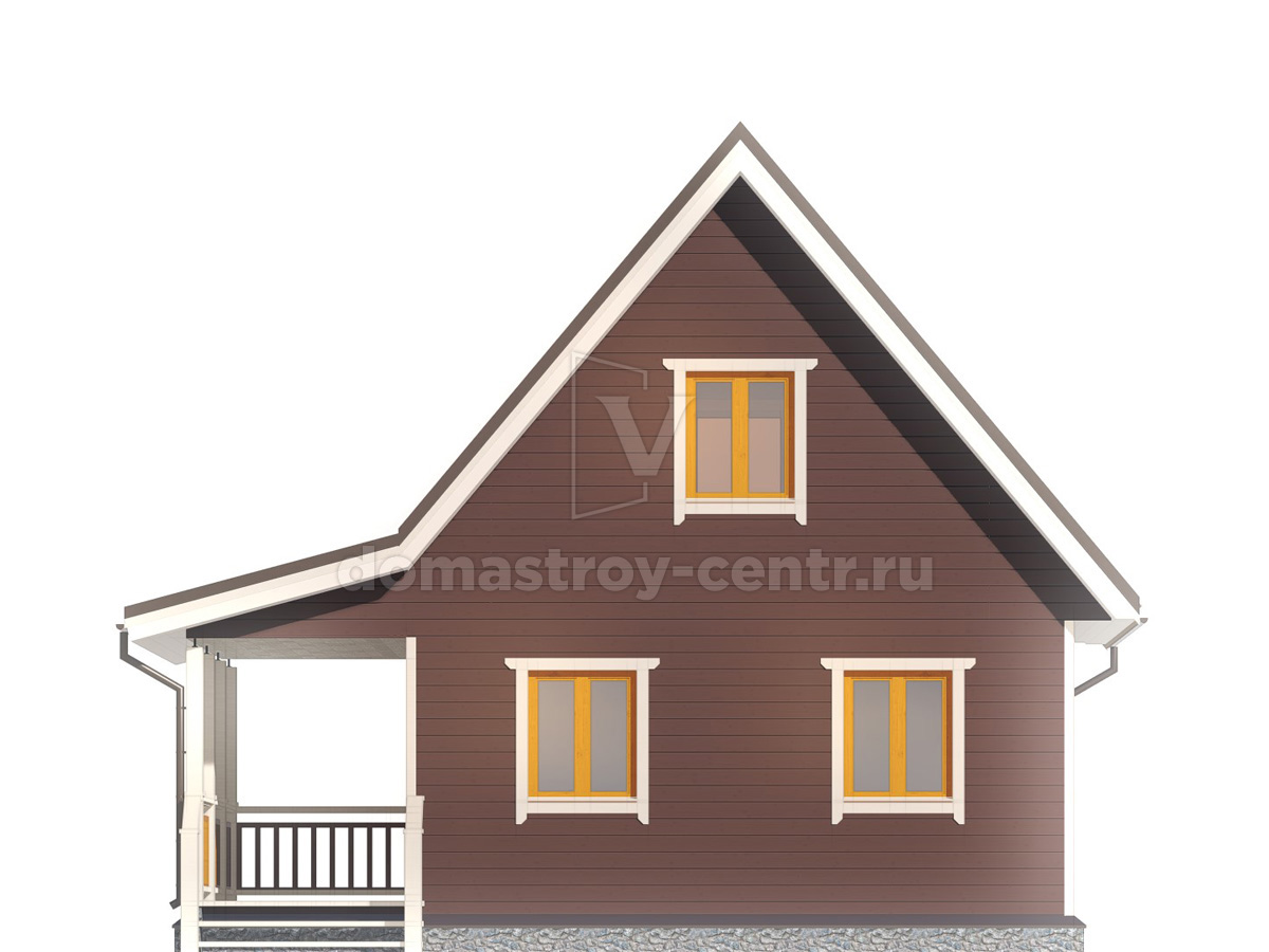 Проект дома ДК005 — фасад 1