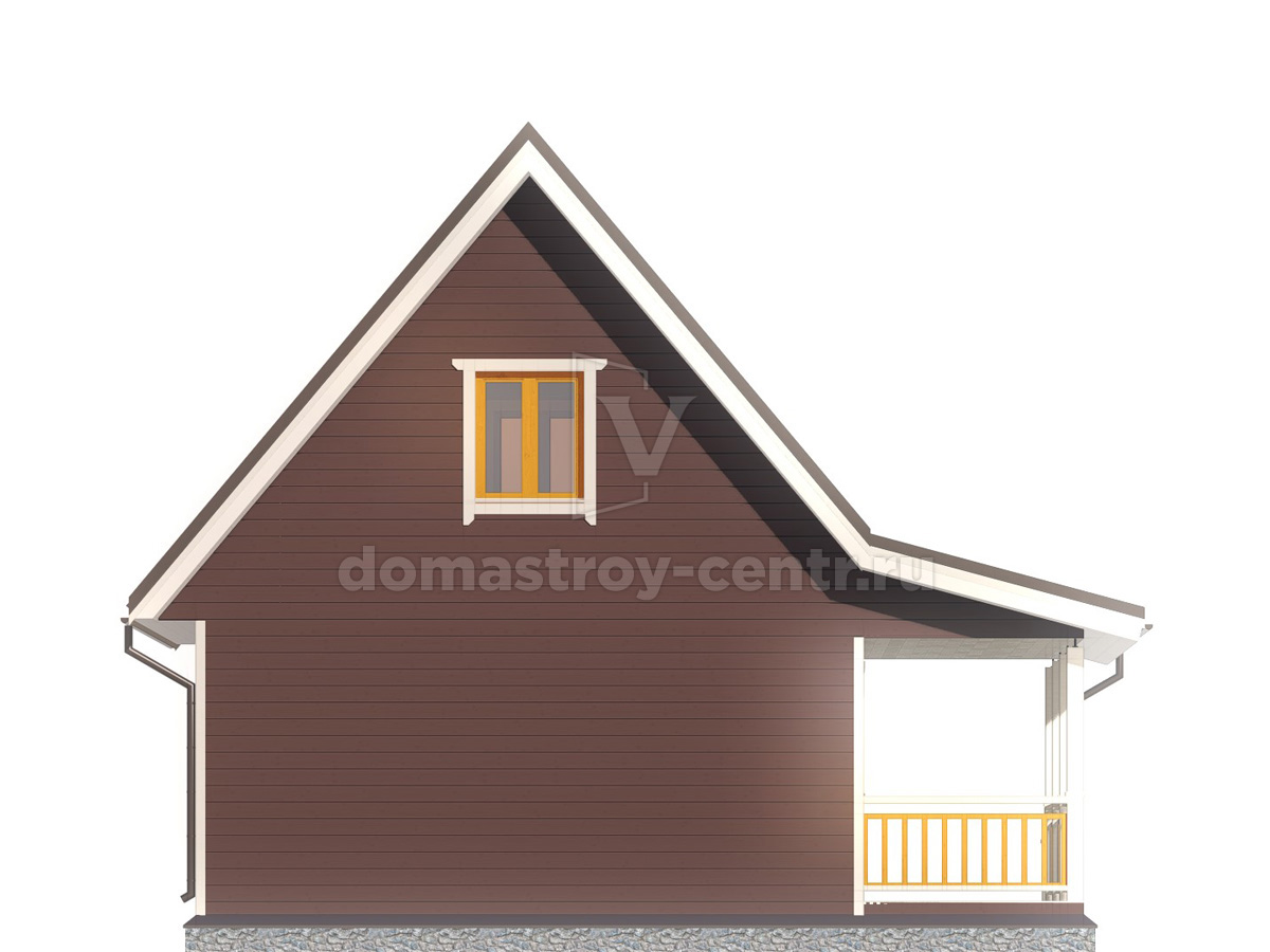 Проект дома ДК005 — фасад 3