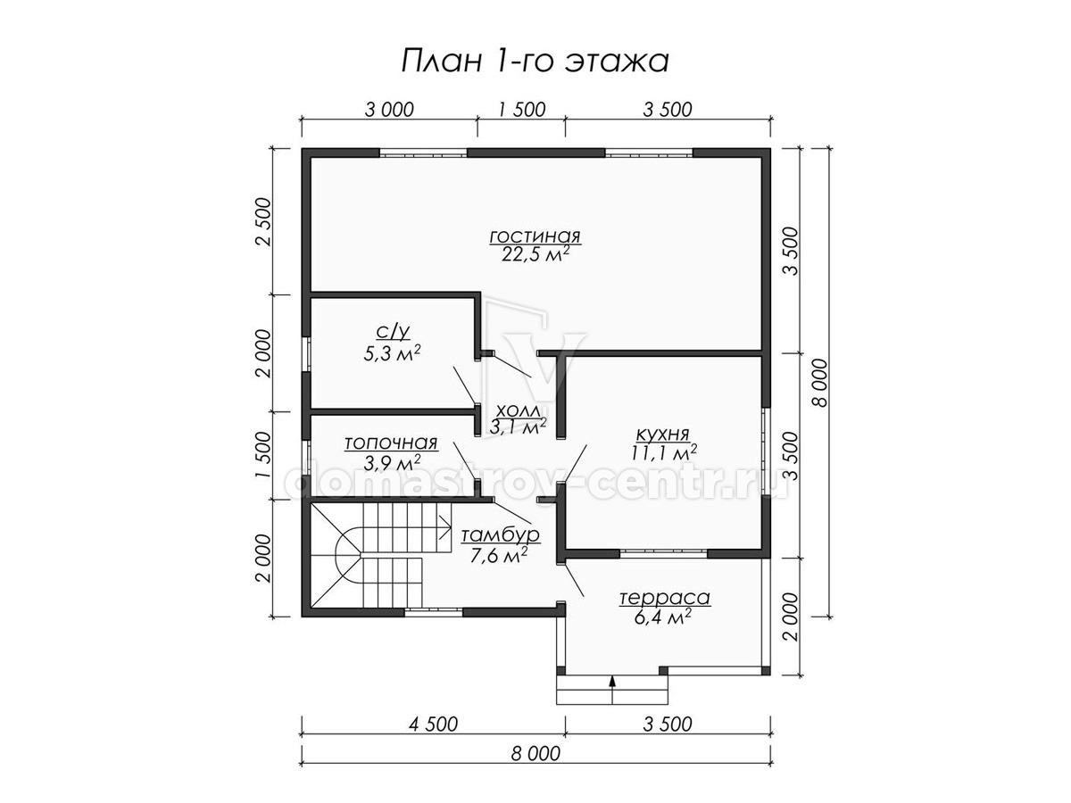 План 1 Проект дома ДК033