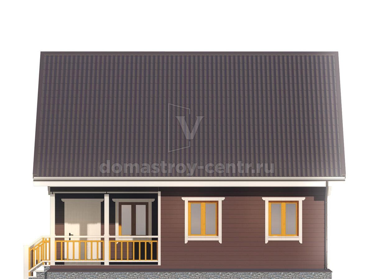 Проект дома ДК041 — фасад 2