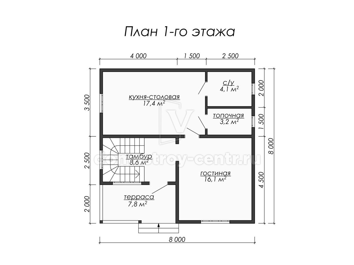 План 1 Проект дома ДК045