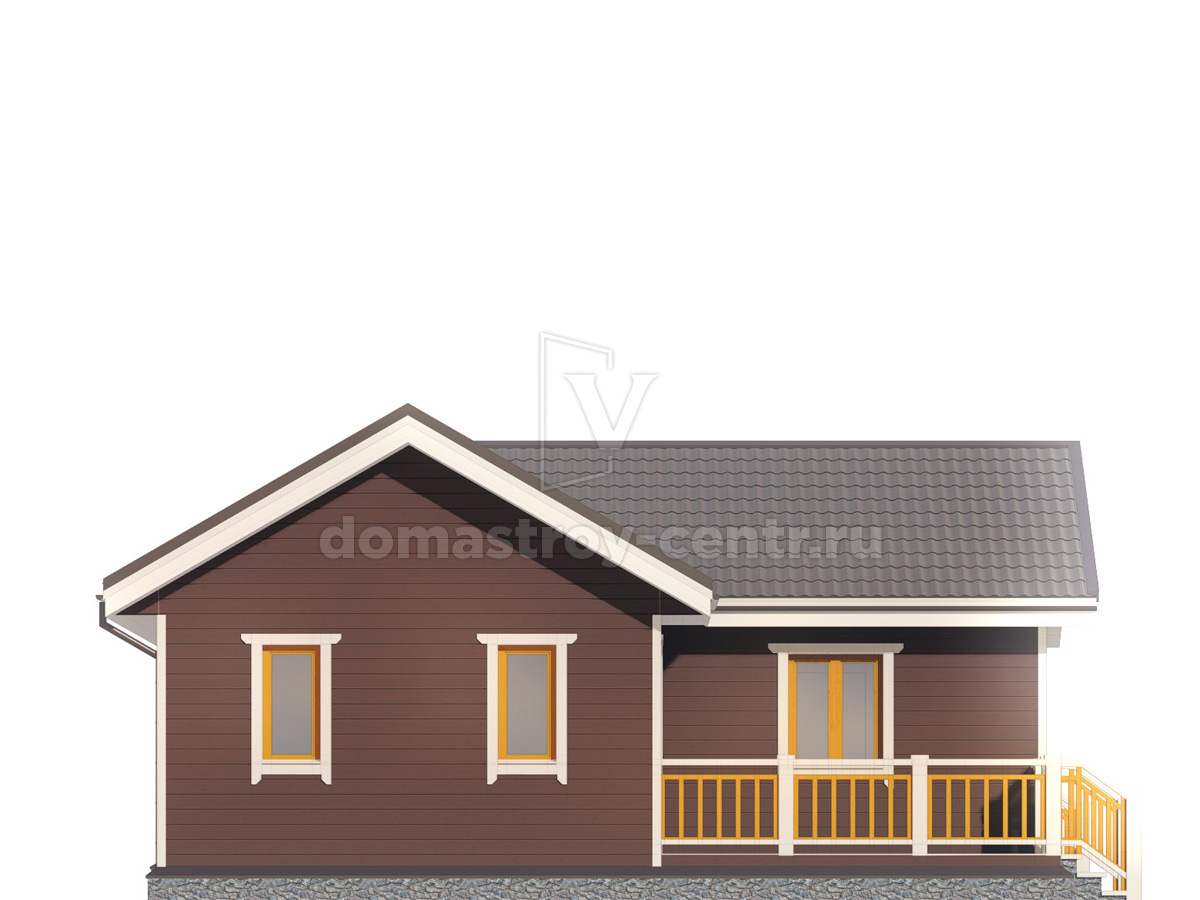 Проект дома ДК046 — фасад 2