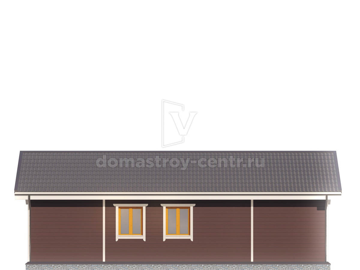 Проект дома ДК046 — фасад 3
