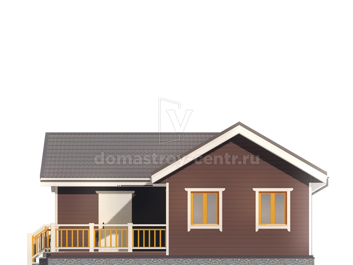 Проект дома ДК046 — фасад 4