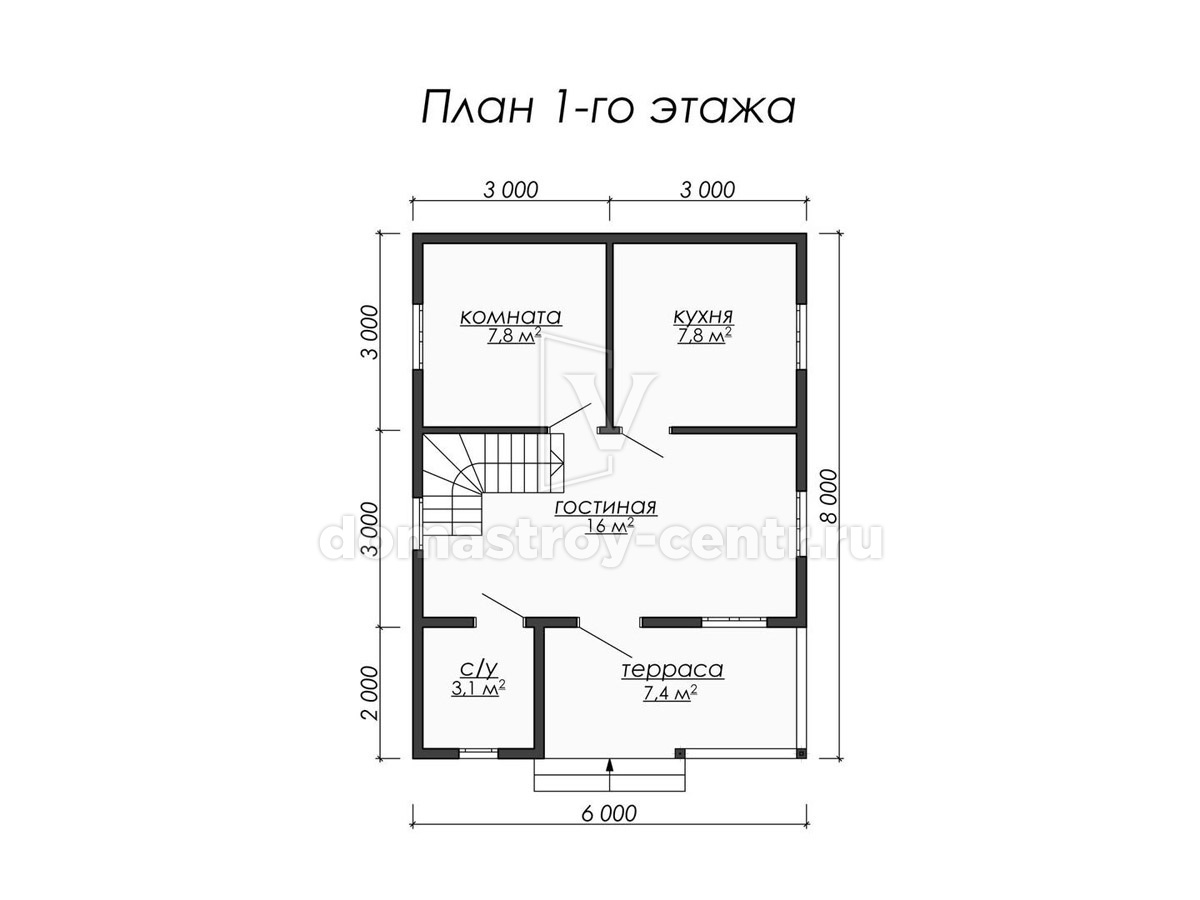 План 1 Проект дома ДК050