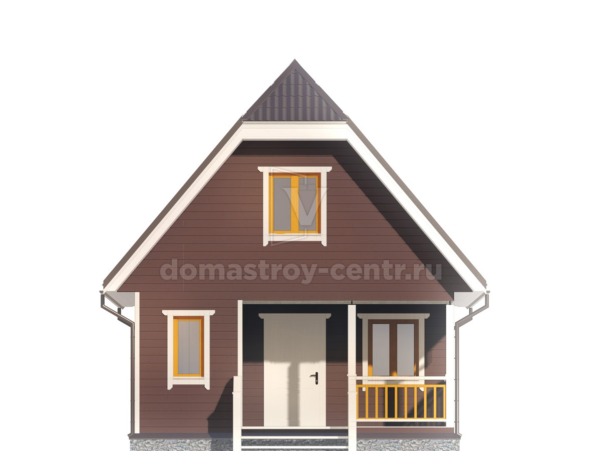 Проект дома ДК050 — фасад 1