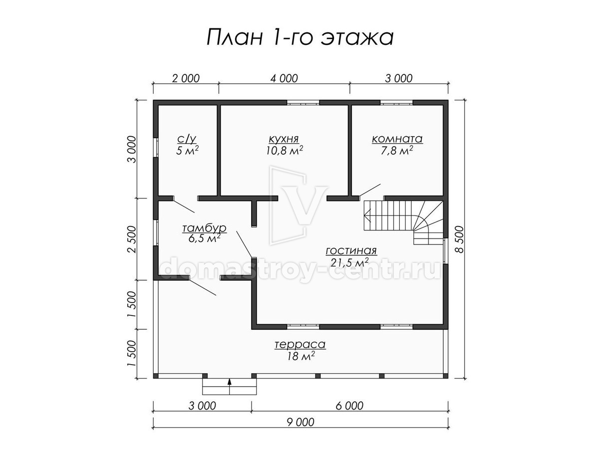 План 1 Проект дома ДК053