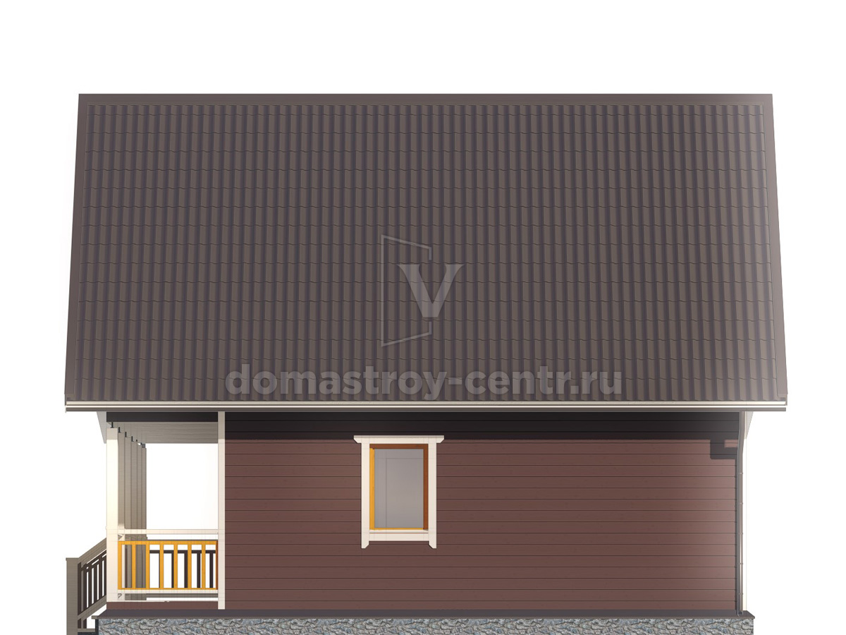 Проект дома ДК053 — фасад 4