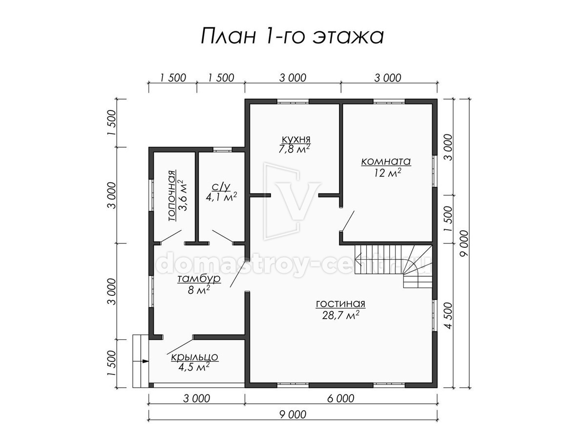 План 1 Проект дома ДК054