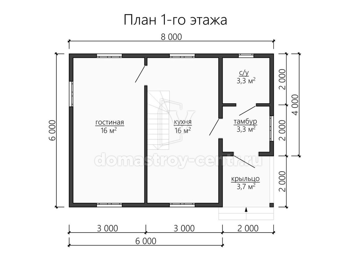 План 1 Проект дома ДК127