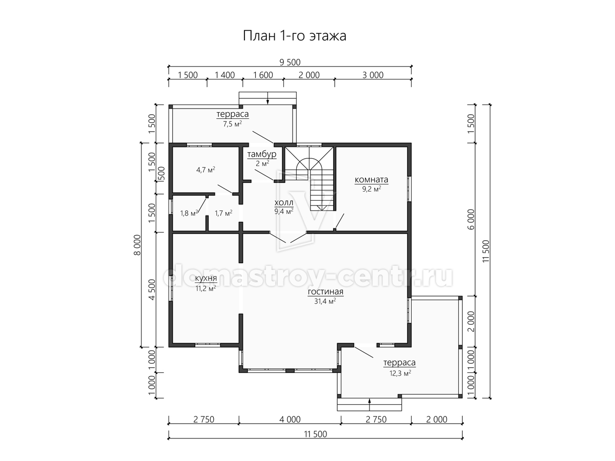План 1 Проект дома ДК200