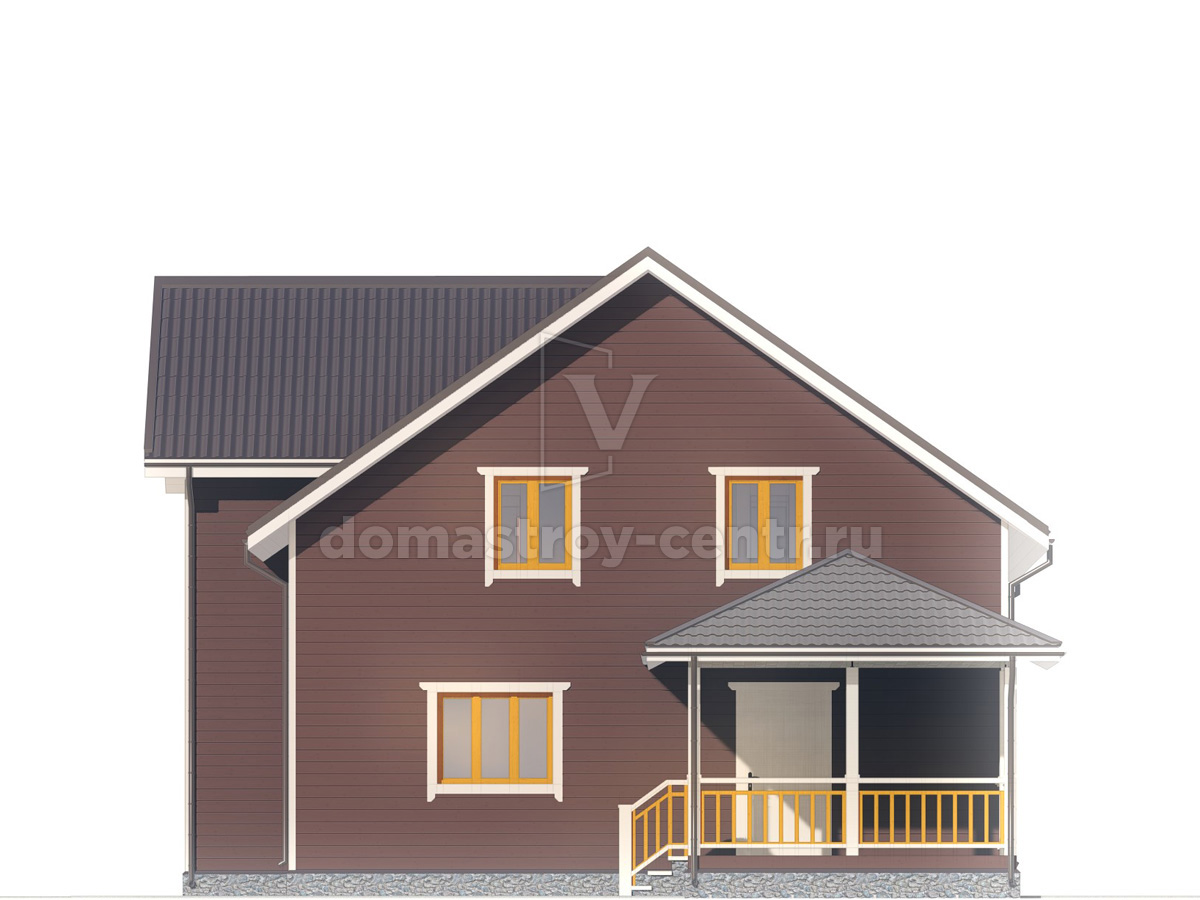 Проект дома ДК274 — фасад 3