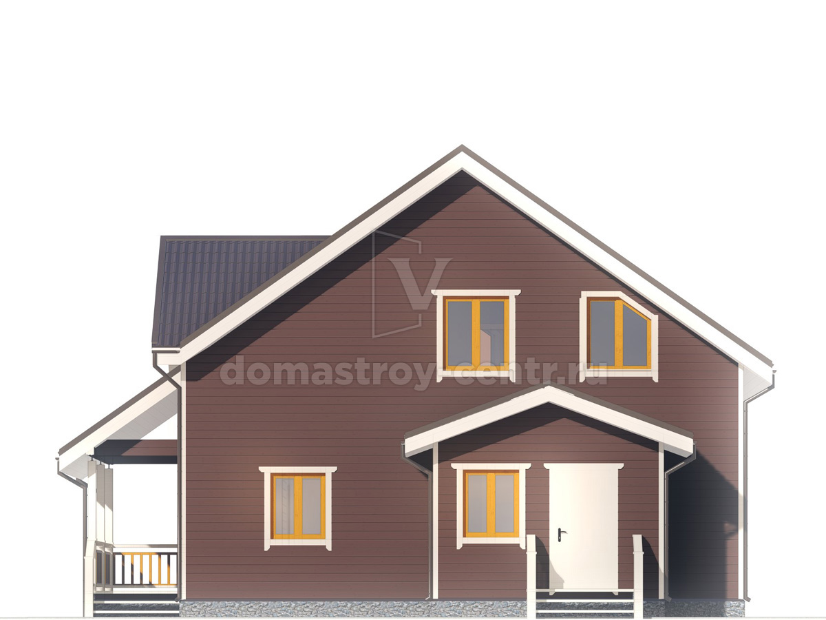 Проект дома ДК292 — фасад 3